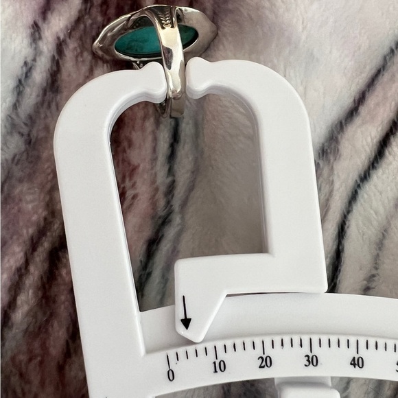 ❤️ Royston Turquoise Southwestern Ring Size 8 Unisex 5.4 gms Beautiful Setting - Picture 6 of 12